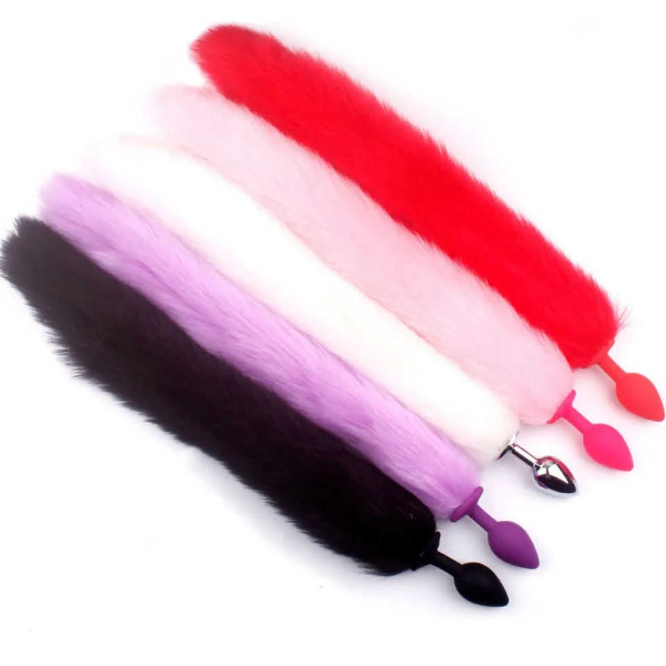 Анальная пробка хвост лиса 3 шт./лот интимные игрушки для женщин мужчин секс