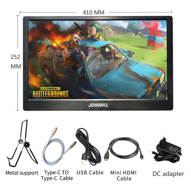 Монитор 4K 17,3 дюймов портативный type-C lcd DP 2* hdmi для PS4 ноутбука Raspberry pi переключатель PS3 miniTV Xbox компьютерный 16:9 динамик