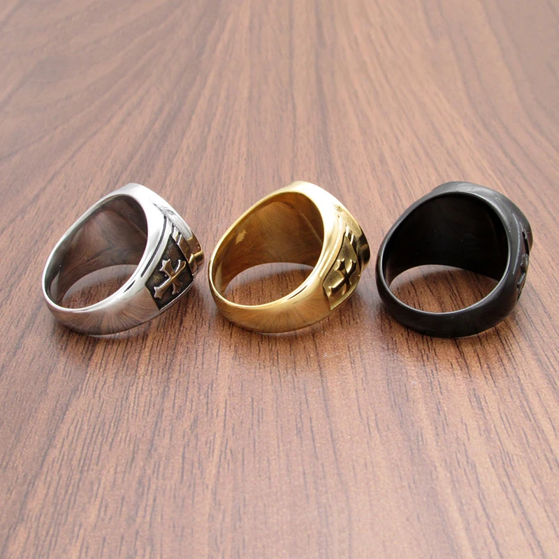 Бесплатная доставка винтажные защитные кольца из нержавеющей стали 316L от St Michael