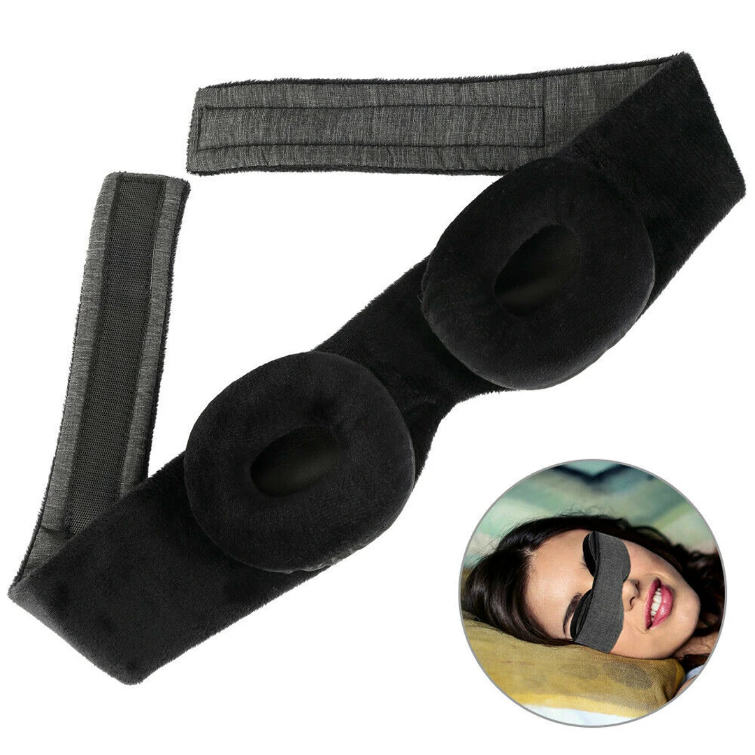 

3D Adjustable Sleep Eye Mask Soft Padded Blindfold Blackout Rest Aid Shade Cover Eye Relax Massager Beauty Tools
