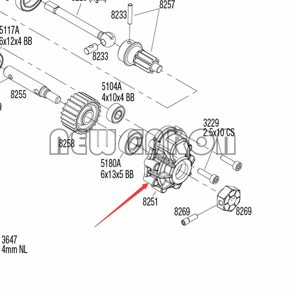 

NEW ENRON 2Pc White/Black Aluminum Portal Drive Outer Housing Front or Rear #8251 FOR RC Crawler Car 1/10 Traxxas TRX4 TRX6