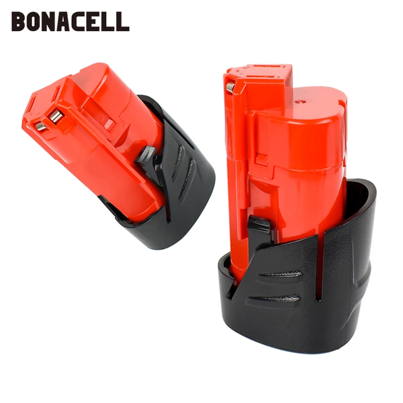 Bonacell 12V 3000 мА/ч M12 Батарея для Милуоки Li Ion Перезаряжаемые 48 11 2401 MIL 12A LI батареи