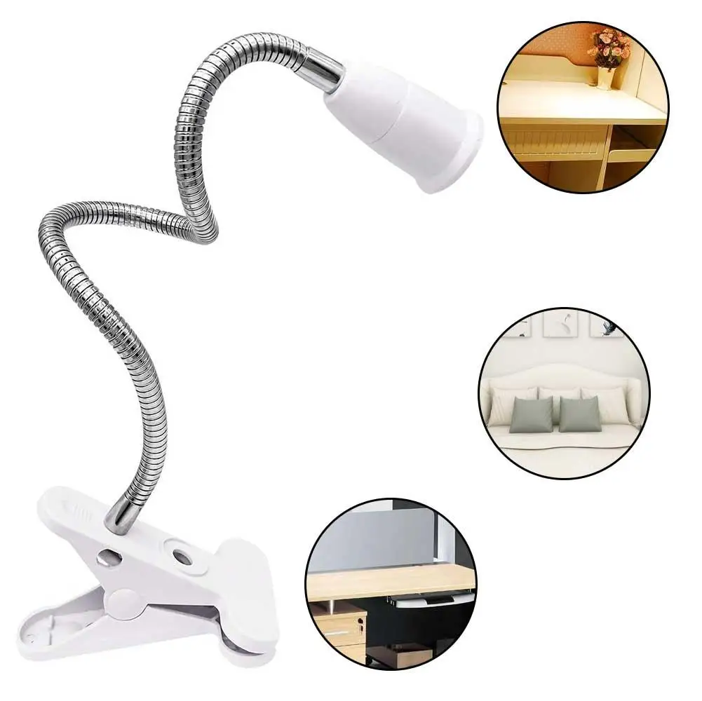 

Гибкий патрон для лампы E27 с поворотом на 360 градусов, вы можете регулировать положение, регулируя гибкость