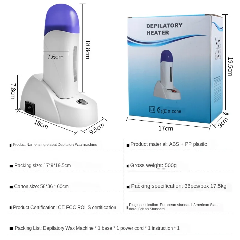

110V/220V Single hair removal wax heater hair removal waxing machine salon beauty
