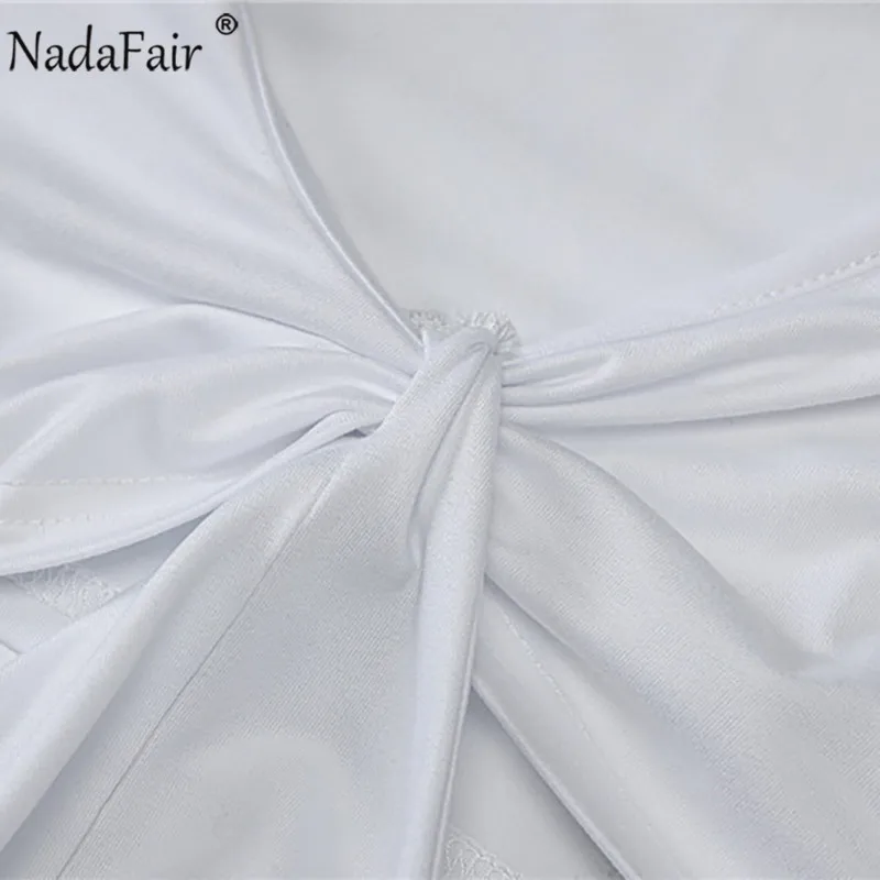 

Nadafair Cut Out White Maxi Dress Summer Sleeveless Bodycon Women Split Low Cut Club Party Wear Sexy Dress