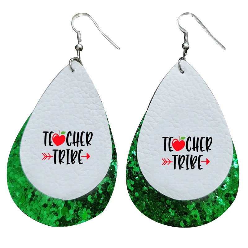 Подарочные серьги из искусственной кожи для учеников станут отличным подарком в