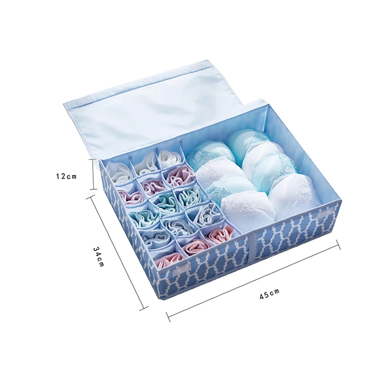 Водонепроницаемая ткань Оксфорд Складная для хранения нижнего белья коробка