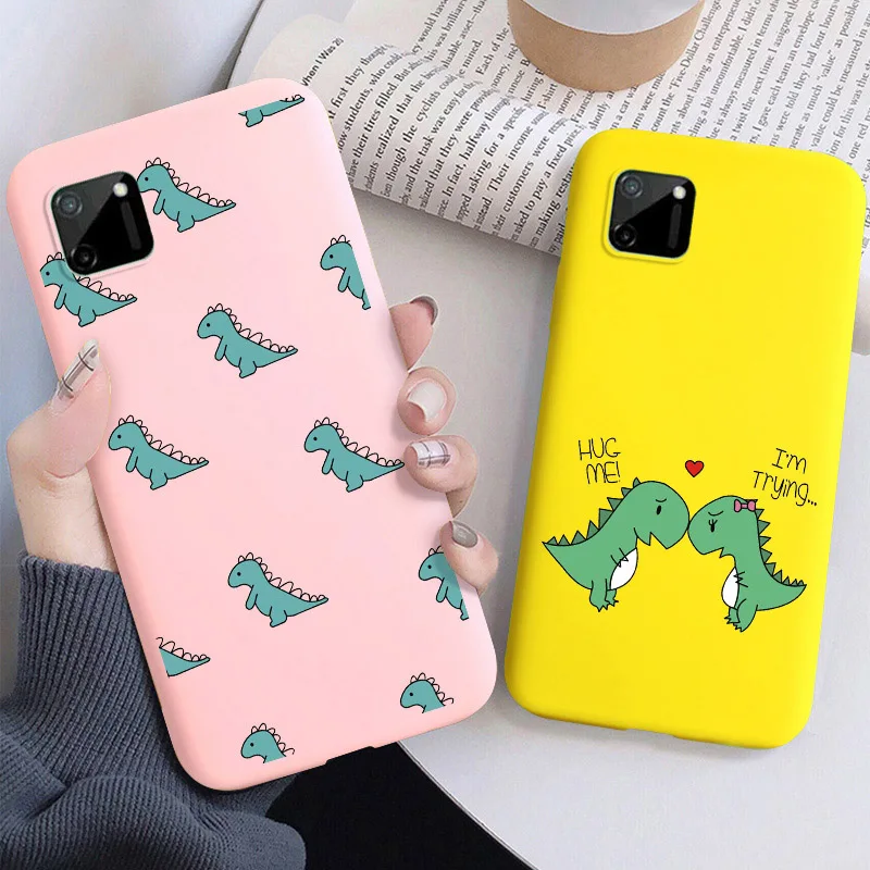 

Dinosaur Case For OPPO Reno 4 3 Pro Case Silicon Funda Realme 6 5 77 X7 Pro 6i C11 C12 C15 Narzo 20 V3 V5 Lite A93 A53 F17 Cover