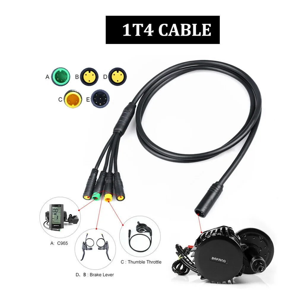 Фото Удлинительный кабель для электропроводки Bafang BBS01/BBS02/BBSHD 1T4 1 м шт. | Спорт и