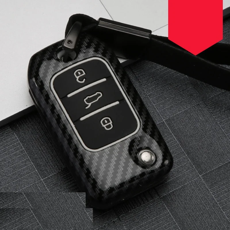 

Чехол для ключа Roewe I5 RX3, 2019 мг, из углеродного сплава и силикона
