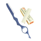 Meisha Профессиональные парикмахерские бритвы для стрижки волос нож для удаления волос из нержавеющей стали с лезвиями нож для соскабливания бровей C0001A
