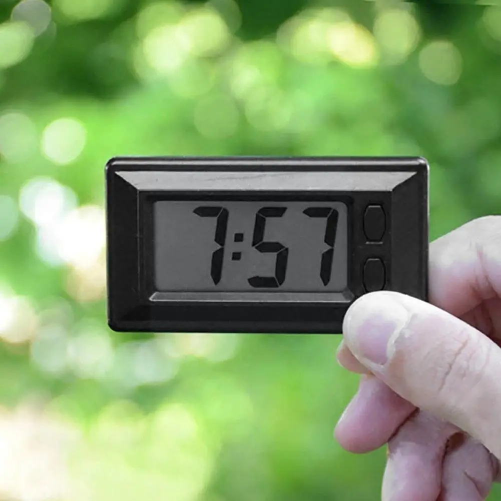 

General Cars Lcd Digital Table Car Dashboard Desk Electronic Clock Electronic Date Calendar Ultra-thin Time Display Clock H5Z4