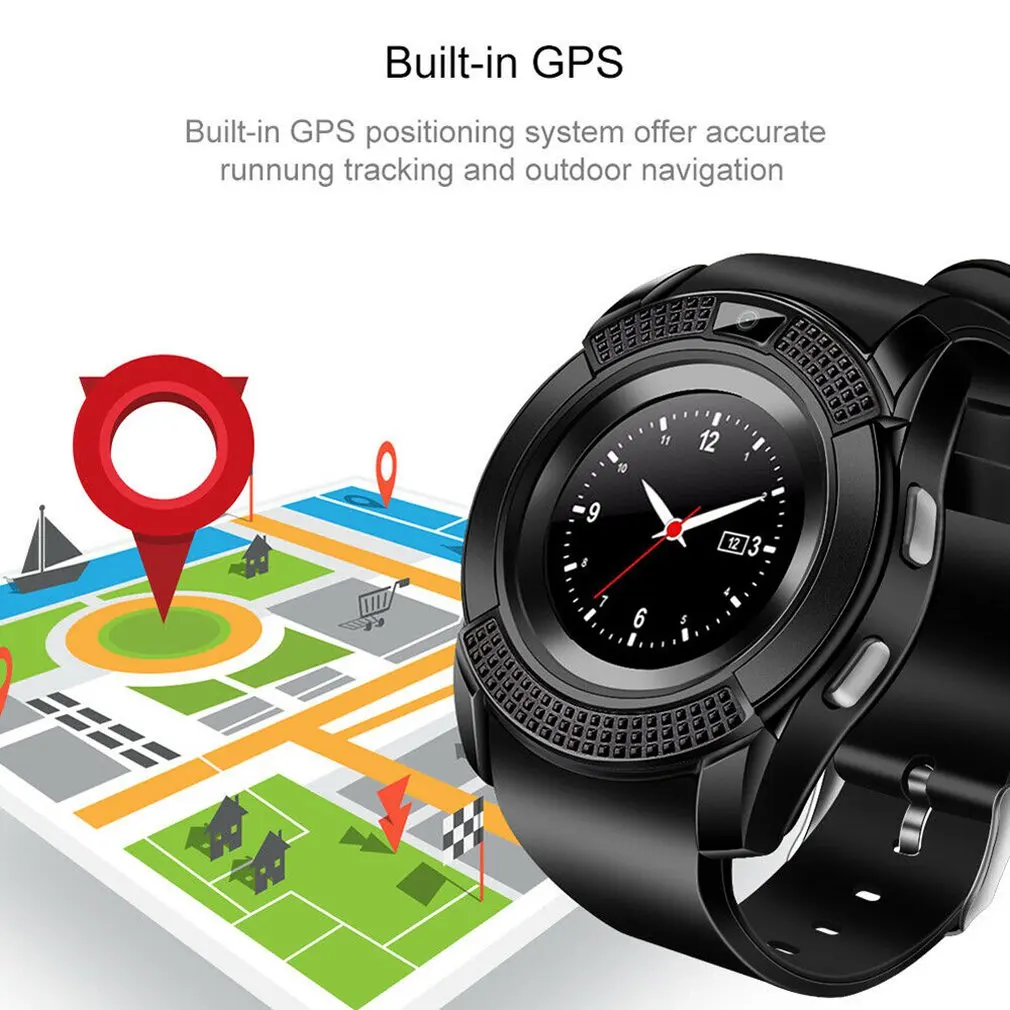 smart watch Bluetooth touch screen Android waterproof sports men and women with camera SIM card slot PK DZ09 | Электроника