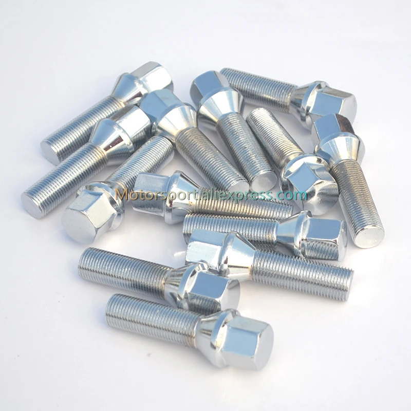 

10pc 12x1.5| 12x1.25| 14x1.5| 14x1.25 |40mm |45mm| 50mm| Car wheel spacer adapter wheel lug bolts (cone seat)