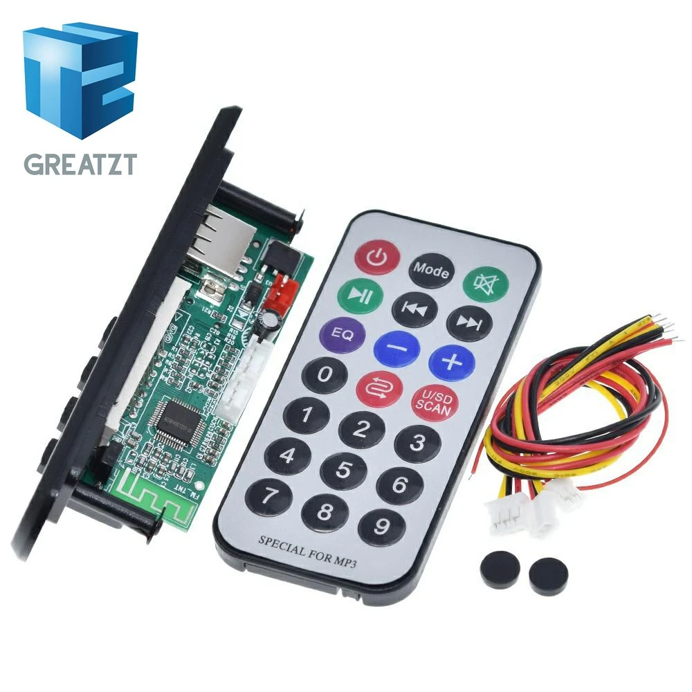 GREATZT Новое поступление 1 шт. беспроводной Bluetooth 12 в MP3 WMA декодер плата аудио модуль
