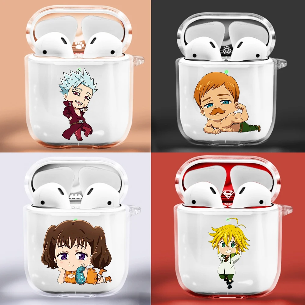 

Silicone Cover for Airpods 1/2 Earphone Anime Seven Deadly Sins Cartoon Protector Fundas Airpods Case Air Pods Charging Box Bags
