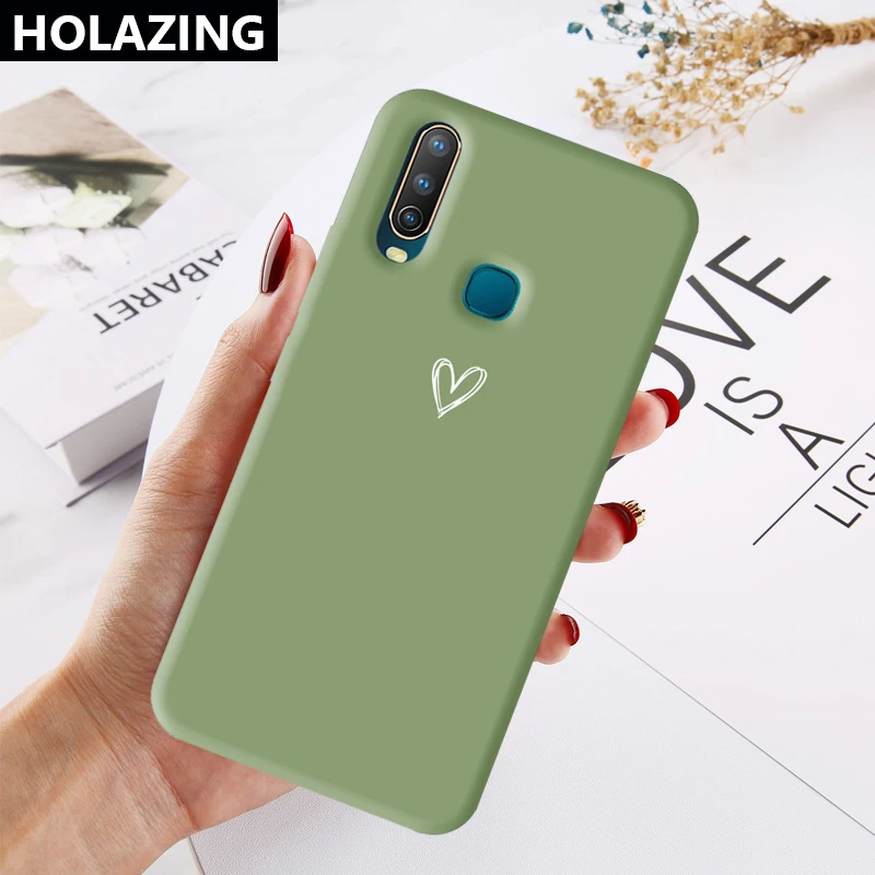 ДЛЯ VIVO Y50 Y30 Y20 Y15 Y17 Y12 Y19 Y91 Y93 Mediatek чехол с сердечками милый силиконовый защитой от