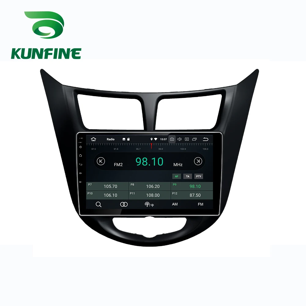 Octa Core Android 10.0 Car DVD GPS Navigation Player Deckless Stereo for Hyundai Verna Accent Solaris 2010-2016 Radio | Автомобили и