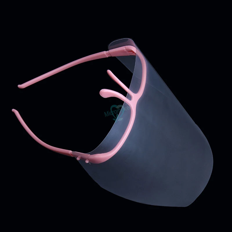 New Dental Protective Detachable Visors Adjustable Full-Face Film Shield 10 PCS Transparent visors+1 Frame |