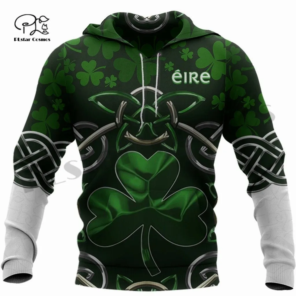 

PLstar Cosmos 3DPrint Newest Ireland Clover Irish St.Patrick Funny Men/Women Harajuku Streetwear Hoodies/Zip/Sweatshirt Style-1