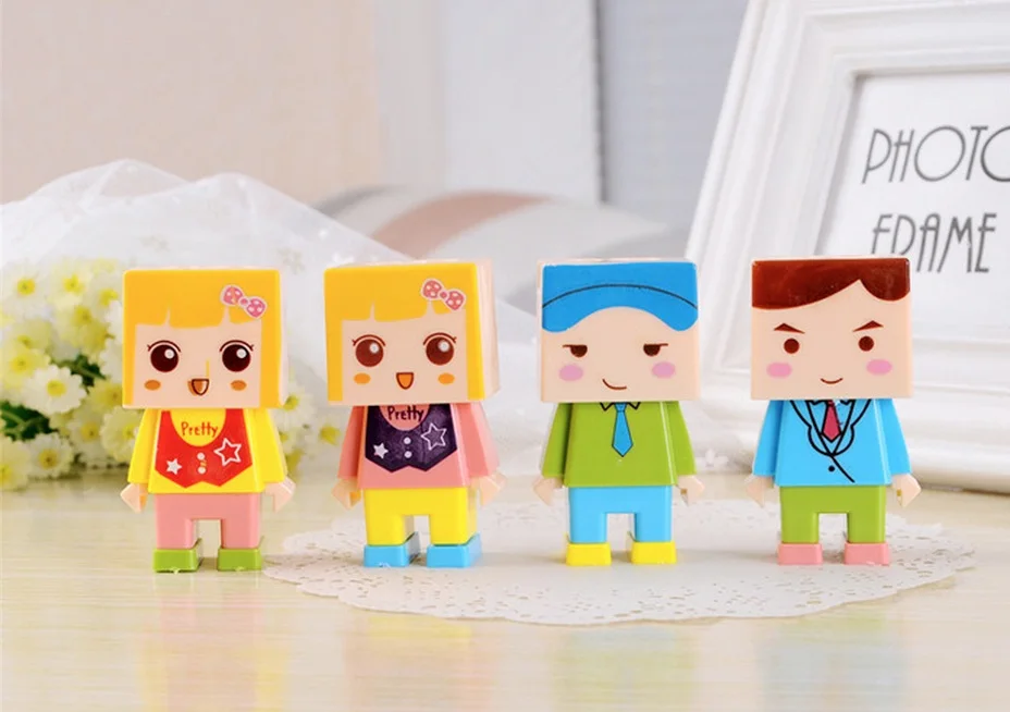 2 шт. креативная точилка для карандашей с ластиком|Точилки карандашей| |