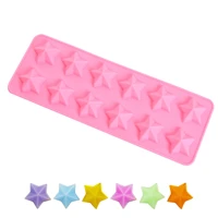 12 holes star shape silicone fondant mold chocolate candy tool cake decorating diy jelly pudding dessert moulds kitchen bakeware