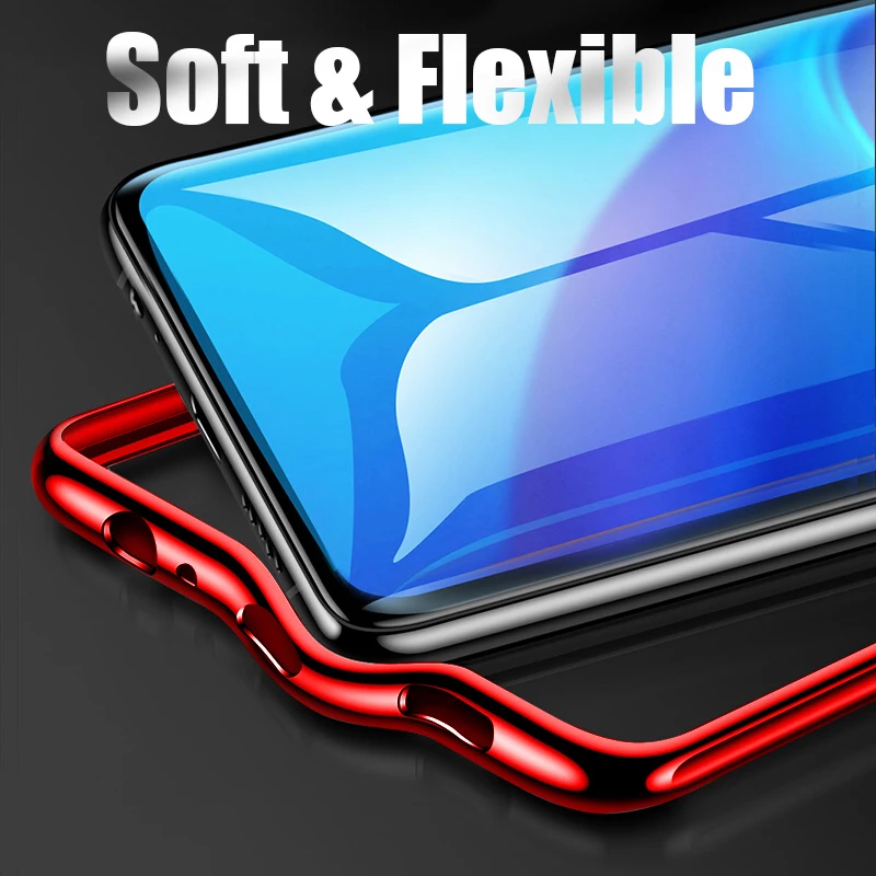 Чехол MAKAVO для Huawei P30, роскошный мягкий силиконовый покрытие с прозрачной пластиковой задней крышкой для моделей Pro и Lite.