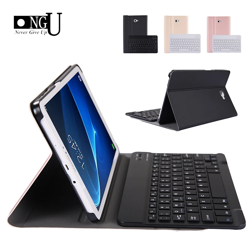 Чехол с клавиатурой Bluetooth для Samsung Galaxy Tab A A6 10 1 2016 умный чехол полным покрытием из