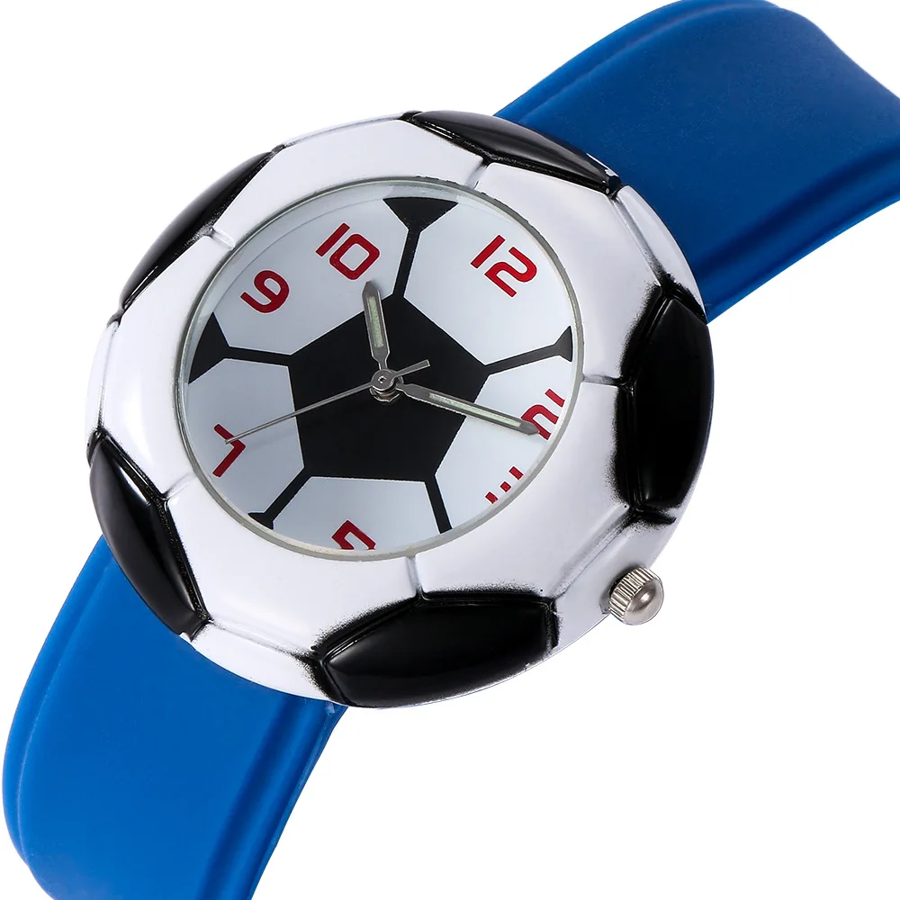 

Kids Watches Boys 3D Cartoon Football Watch Sports Quartz Wristwatch Waterproof Gift for Kids Child Student montre enfant