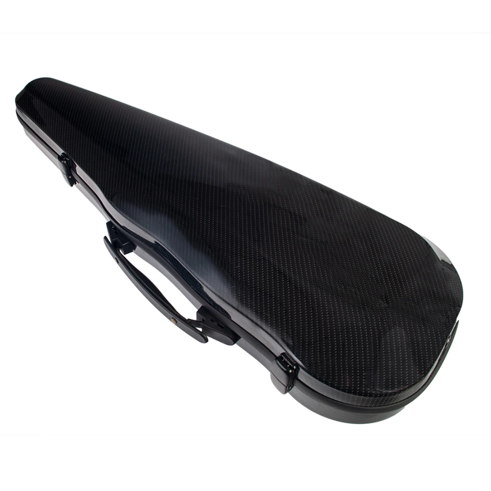 

4/4 полноразмерный чехол для скрипки из сложного углеродного волокна Встроенный гигрометр черный с ручками для переноски