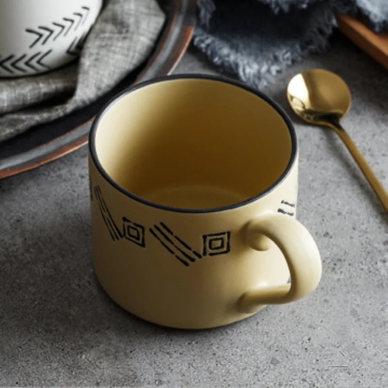 

Simple creative breakfast coffee cup couple Ceramic Cup Mug
