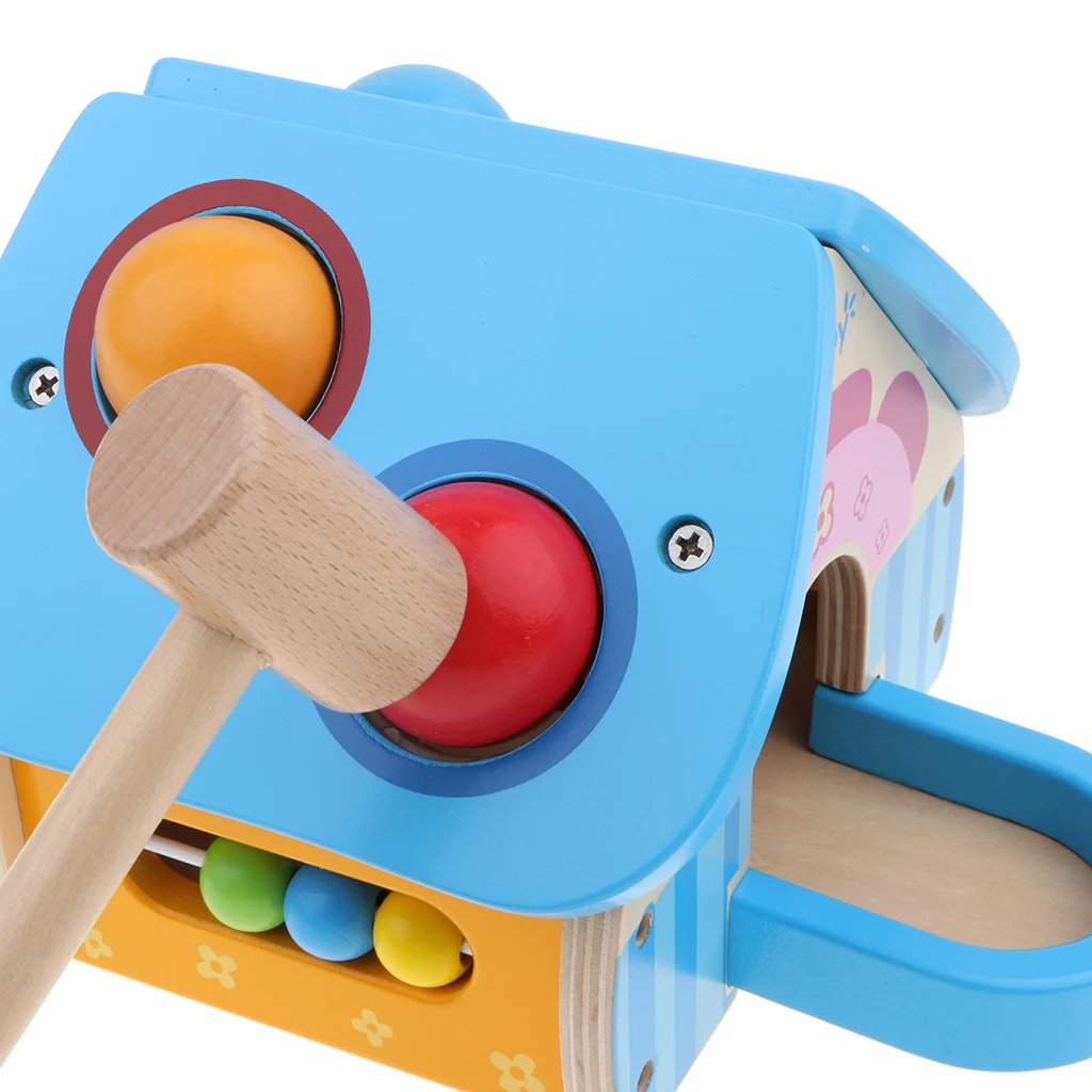 Монтессори мяч молотки цифровые часы бусины подсчета ребенка дошкольного