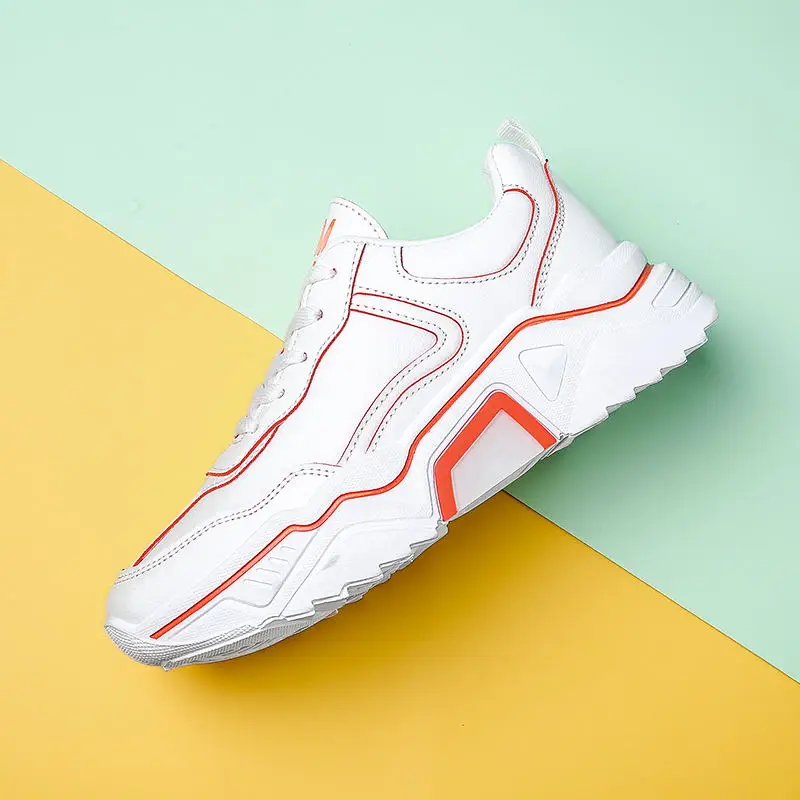 Женская обувь на не сужающемся книзу массивном кроссовки 2020 под платье весну и