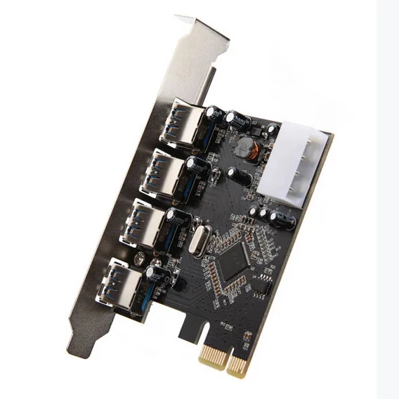 USB 3 0 PCI Express адаптер разъем PCI-E карта 4 порта ПК компьютер | Компьютеры и офис