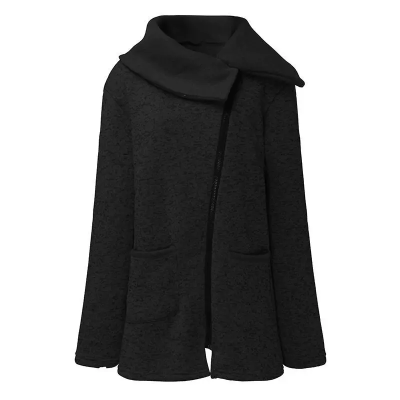 S-5xl пальто увеличивающее рост Rong Weiyi женское боковая молния Свободное утолщенная