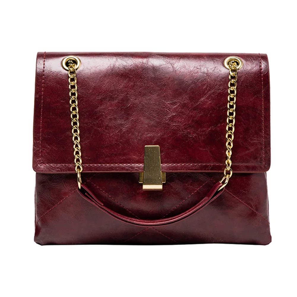 

Youth Ladies Simple Versatile Bag Fashion Crossbody Bag Women Leather Solid Handbag Trunk Square Big Capacity Tote