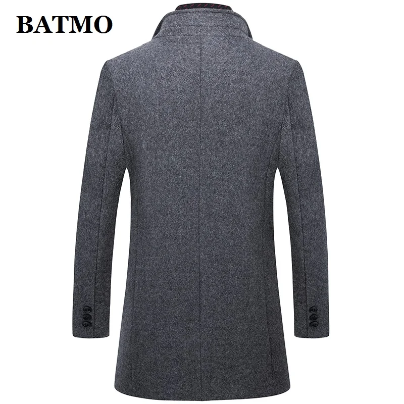 BATMO 2019 Новое поступление зимнее шерстяное толстое пальто для мужчин мужские