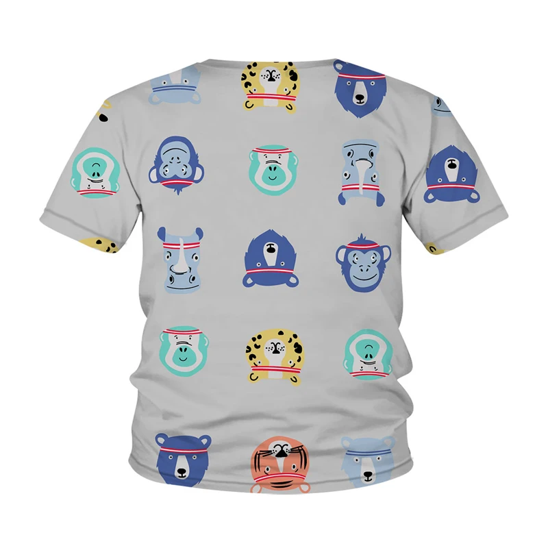 

2021Summer Kid Clothes Cartoon T-shirt 3D Printing Children's T-shirt Boy Girl Clothes Baby Short-sleeve Baby Teenager Clothing
