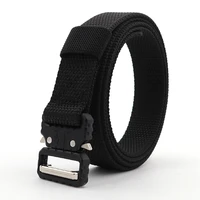 men women canvas tactical belt unisex 25mm wide alloy quick release military training waistband new black high quality thin belt