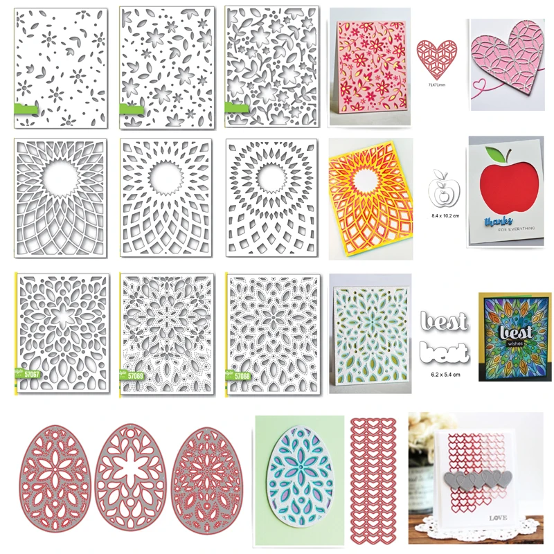 Металлические Вырубные штампы в форме сердца для рукоделия скрапбукинга