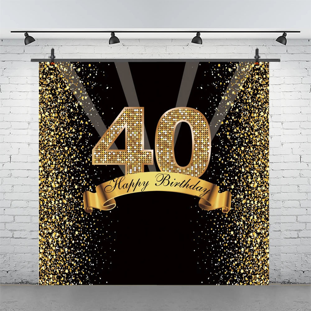 Черный золотой 40-й фон для фотосъемки с изображением женщин мужчин вечевечерние