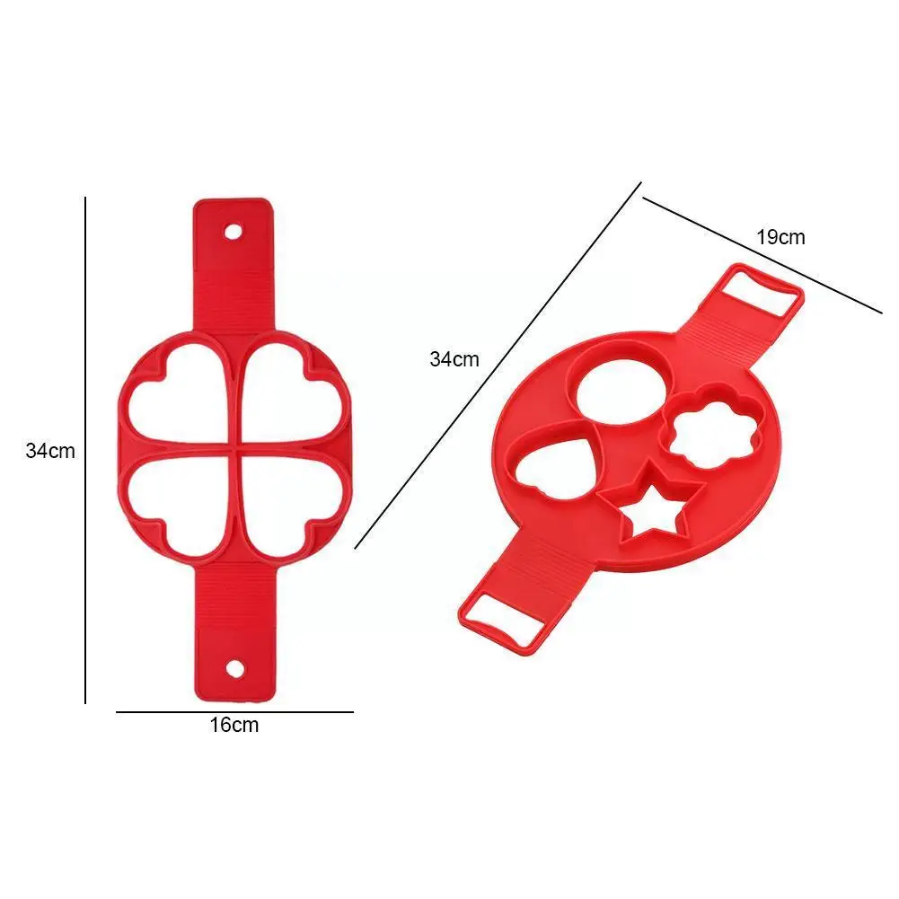 

1pc Silicone Pancake Mold Nonstick Egg Pancake Ring Moulds For Kitchen Egg Omelet Home Supplies Baking Diy Shaper Cooker Fr K4K1