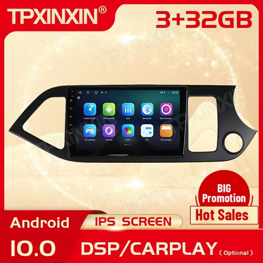 

2 Din Carplay Android радио приемник Мультимедиа Стерео для KIA Morning 2011 2012 2013 2014 2015 2016 GPS BT навигация головное устройство