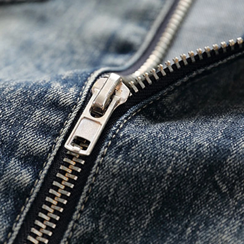 

Free Shipping Mens Biker Jeans Jacket Coats XXXL Streetwear Brand Designer European Style Man Denim Coats XXXL Overcoats A199