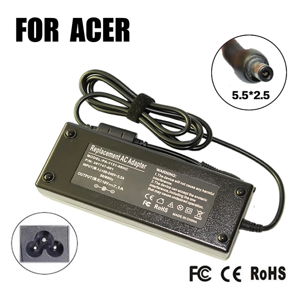 Замена для универсального ноутбука Acer 19V 7.1A 5 5*2 мм 135 Вт|charger pad|charger keychainadaptor charger |