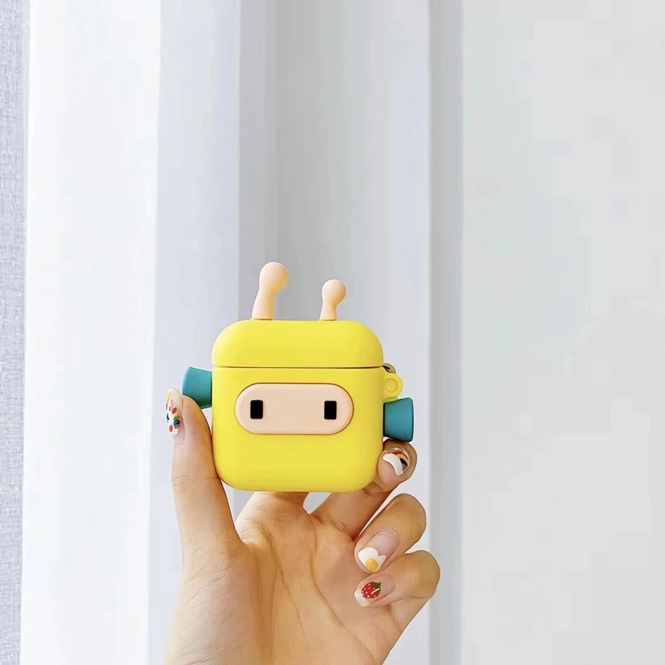 621E Чехол для AirPods, силиконовый, милый, 3D, игровой, чехол для наушников Airpods, 2, чехол для наушников, для Apple Air pods, чехол, Earpods, кольцевой ремешок - Цвет: 621E