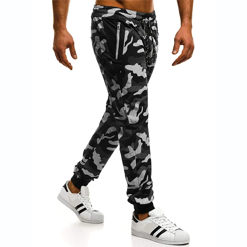 2019 осенние модные камуфляжные штаны спортивные мешковатые леггинсы на завязке