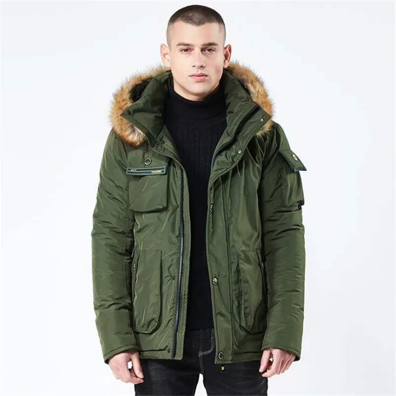 Куртка TANG мужская с капюшоном Толстая Повседневная Верхняя одежда ветрозащитная