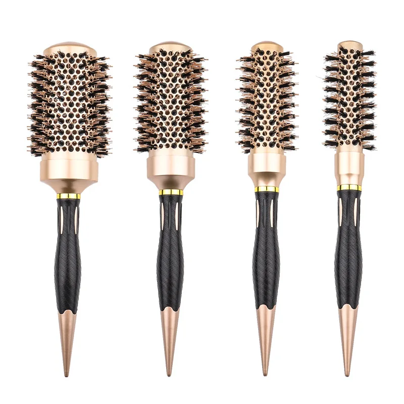 

Y-meiyaa professional 4 round comb curling brush ceramic comb barrel iron comb molding tool 20#