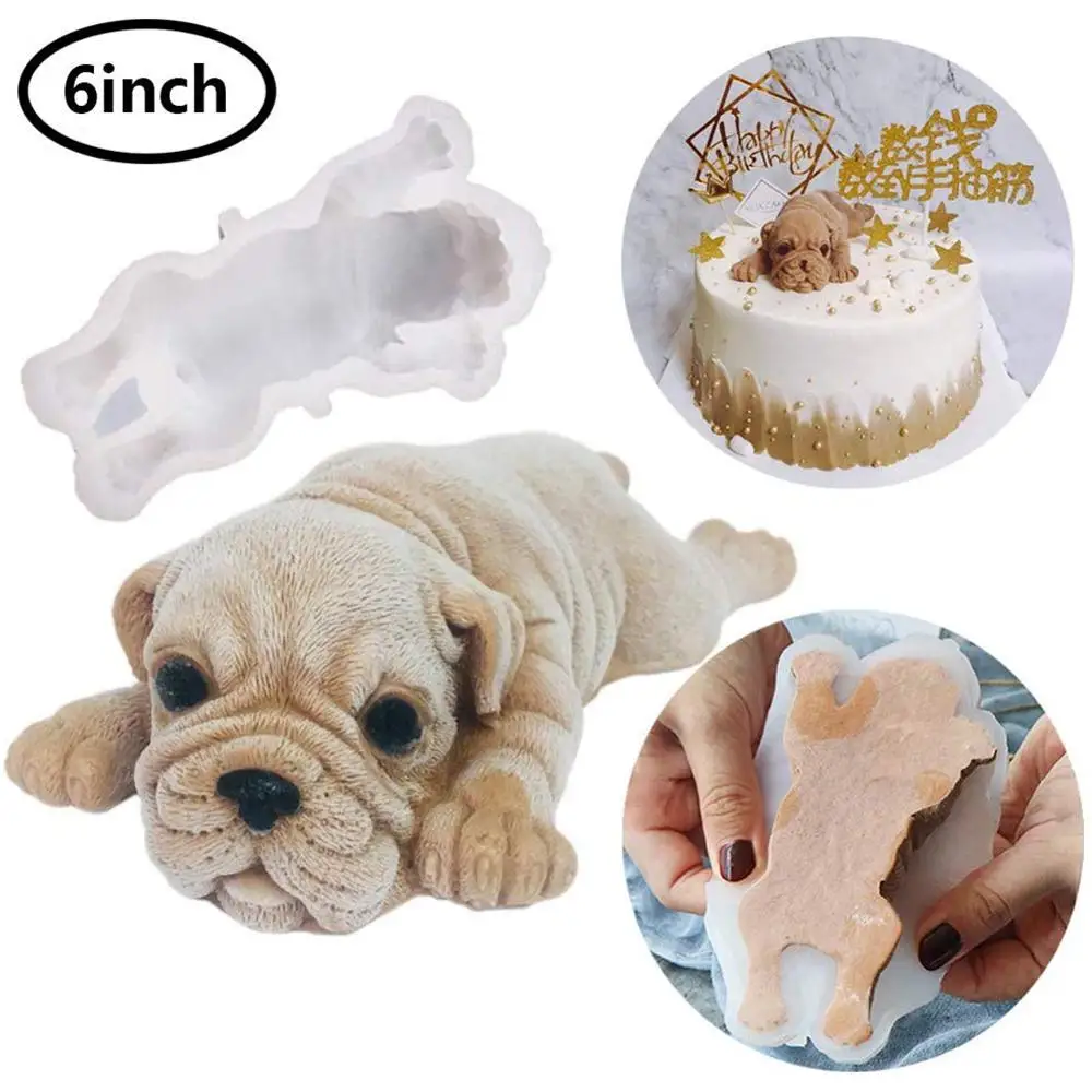 

Silicone Mold for Dog Pretty Mousse Cake 3D Shar Pei Mold Ice Cream Jelly Pudding Blast Cooler Fondant Tool Decoration dropship